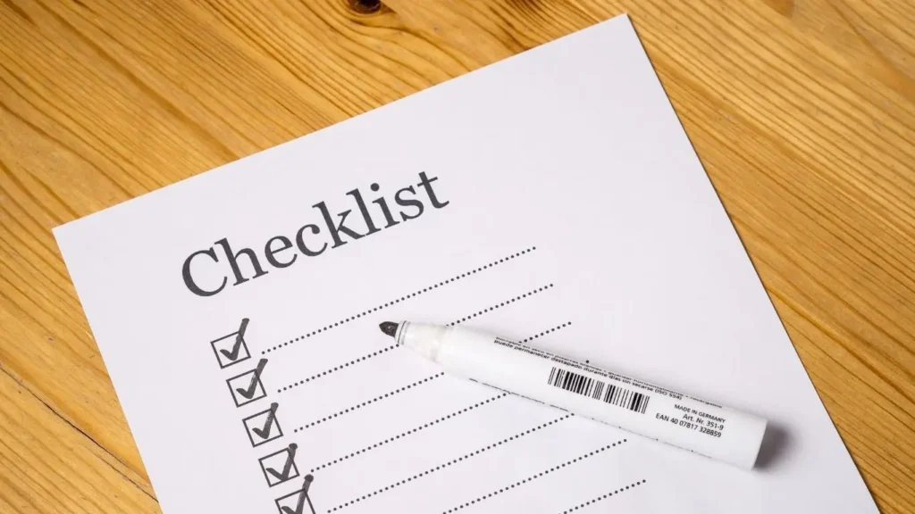 checklist web